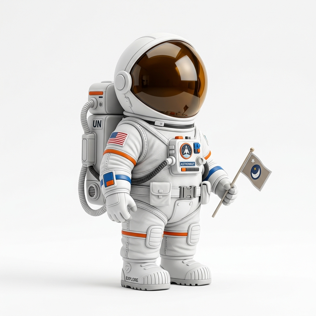 Astronaut figurine reference photo